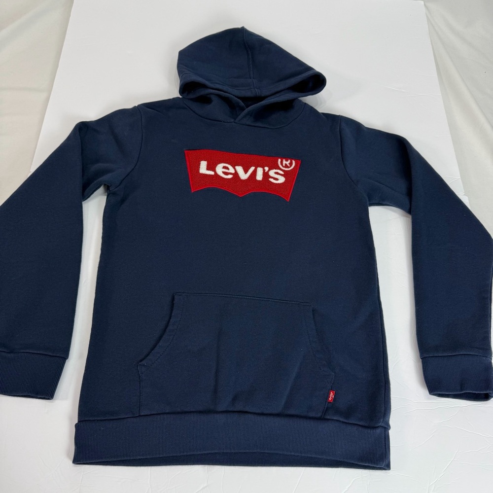Levi's Kids Navy Hoodie with Red Logo size: XL youth